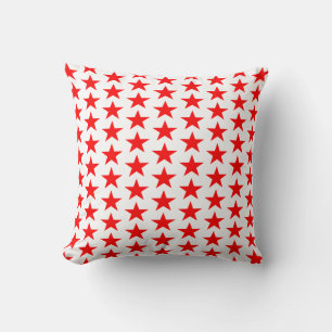 Red Stars Pattern Kissen