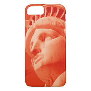 Red Statue of Liberty Barely There iPhone 7 Fall Case-Mate iPhone Hülle