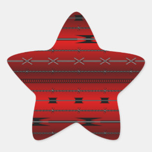 Red Steel Wires Stern-Aufkleber