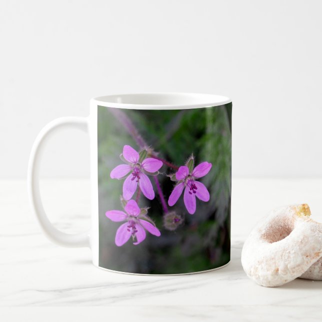 Red Stem Filaree Blume Tasse (Mit Donut)