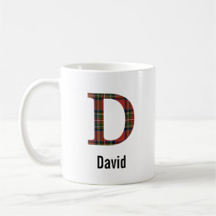 Red Stewart Kariert Monogram D Tasse