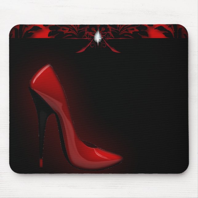 Red Stiletto Brautparty Junggeselinnen-Abschied Mousepad (Vorne)