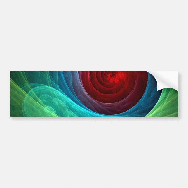 Red Storm Abstrakt Art Autoaufkleber (Vorne)