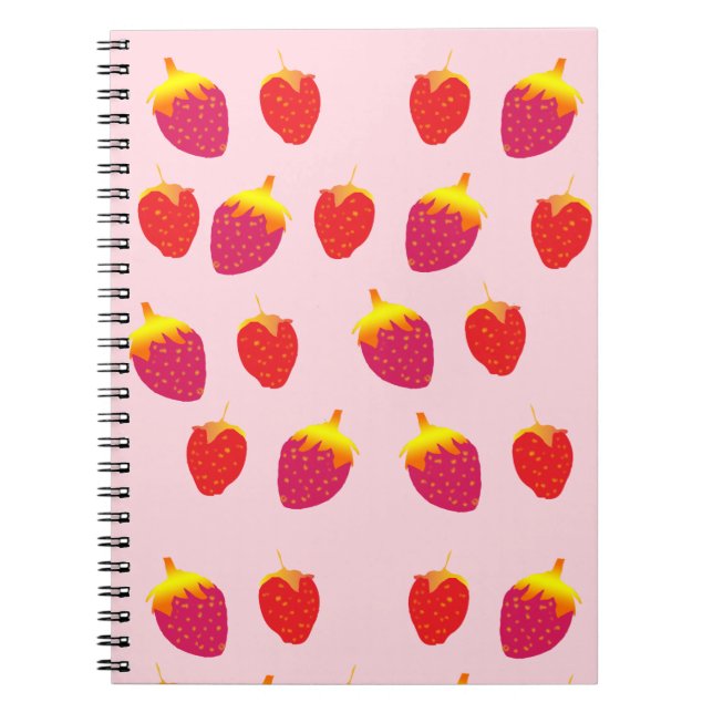 Red Straberries SpiralNotebook Notizblock (Vorderseite)
