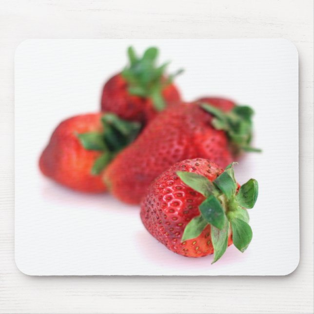 Red Strawberries Foto Mousemat Mousepad (Vorne)