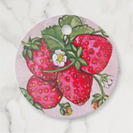 Red Strawberry Art Personalisieren Sie Jam Food Geschenkanhänger