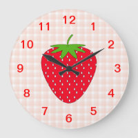 Red Strawberry auf Gingham Karo.