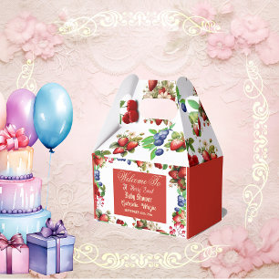 Red Strawberry Baby Dusche   Blue Berry Sweet Nied Geschenkschachtel