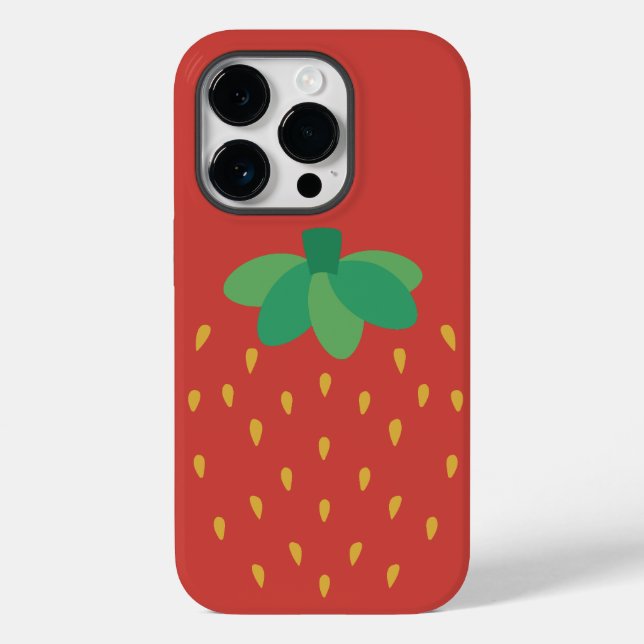 RED STRAWBERRY FRUIT GIRL Case-Mate iPhone HÜLLE (Rückseite)