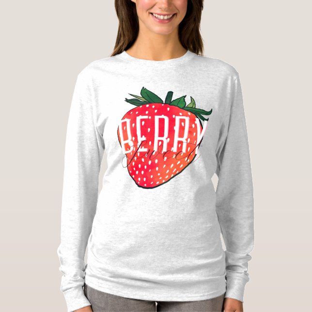 Red Strawberry Pink Berry Sweet T-Shirt (Vorderseite)