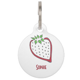 Red Strawberry Tag Tiernamensmarke