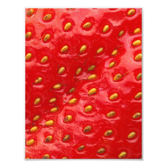 Red Strawberry Texture Fotodruck (Vorne)