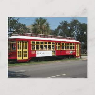 Red Streetcar Postkarte