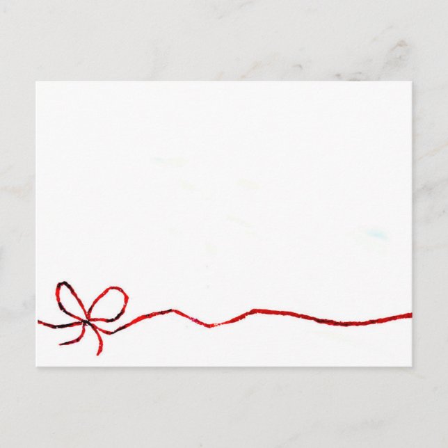 Red String of Fate 2024 Postkarte (Vorderseite)