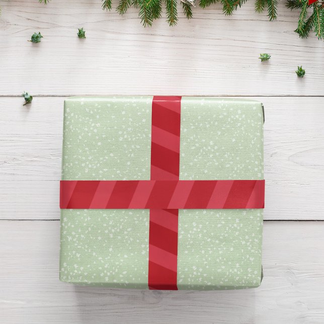 Red Strip Muster Einfache Weihnachten Satinband (Classic red striped whimsical ribbon.)