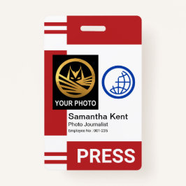 Red Stripe Spalten Special Foto Frame Press ID Ausweis