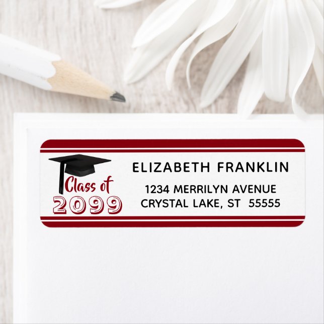 Red Striped Class 20XX | Editierbare Farbe (Insitu)