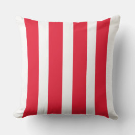Red Striped  Kissen