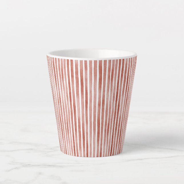 Red Stripes Christmas  Milchtasse (Vorderseite)