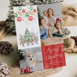 Red Stripes Festliche Grüntöne Frohe Weihnachten 2