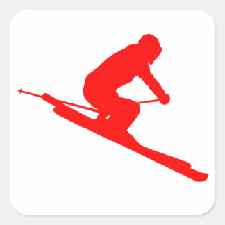 RED STYLE SKI QUADRATISCHER AUFKLEBER