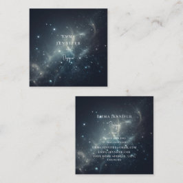 Red Subtle sanfter Glitzer Hintergrund Quadratische Visitenkarte