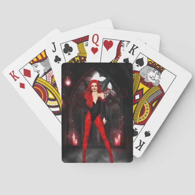 Red Succubus Spielkarten (Rückseite)