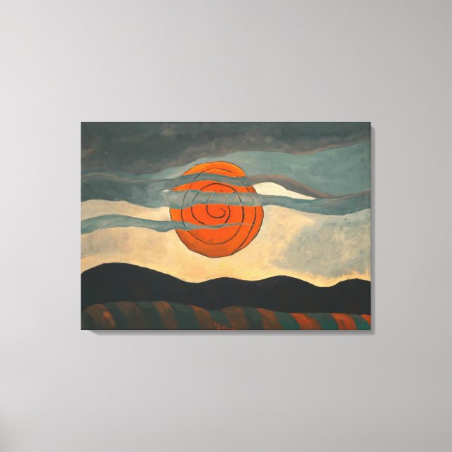 Red Sun | Arthur Dove | Leinwanddruck (Vorderseite)