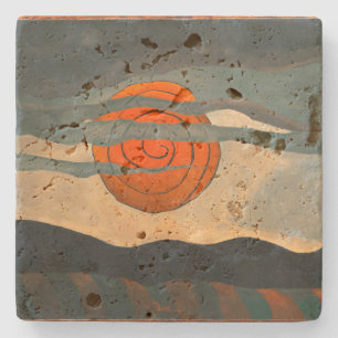 Red Sun Arthur Dove Steinuntersetzer