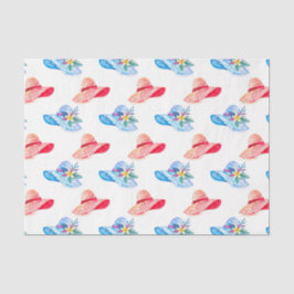 Red Sun Hat (Design 10 Red Series) Seidenpapier