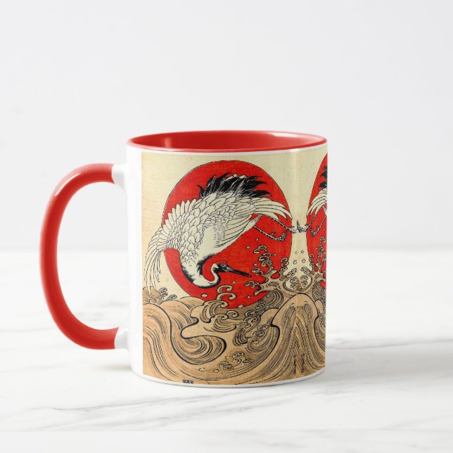 RED SUN, JAPANISCHE FLYING CRANE UND MEERWELLEN TASSE (Links)