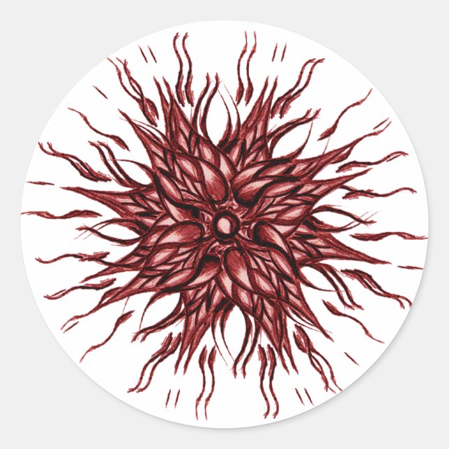 Red Sun Sticker (Vorderseite)
