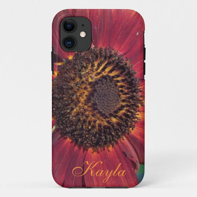 Red Sunflower iPhone 5 Fall *personalize* Case-Mate iPhone Hülle (Rückseite)