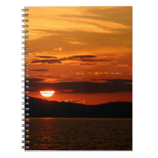 Red Sunset Notebook Notizblock