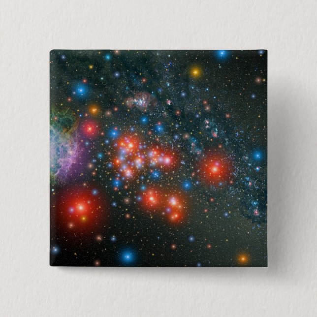 Red Super Giant Cluster Button (Vorderseite)