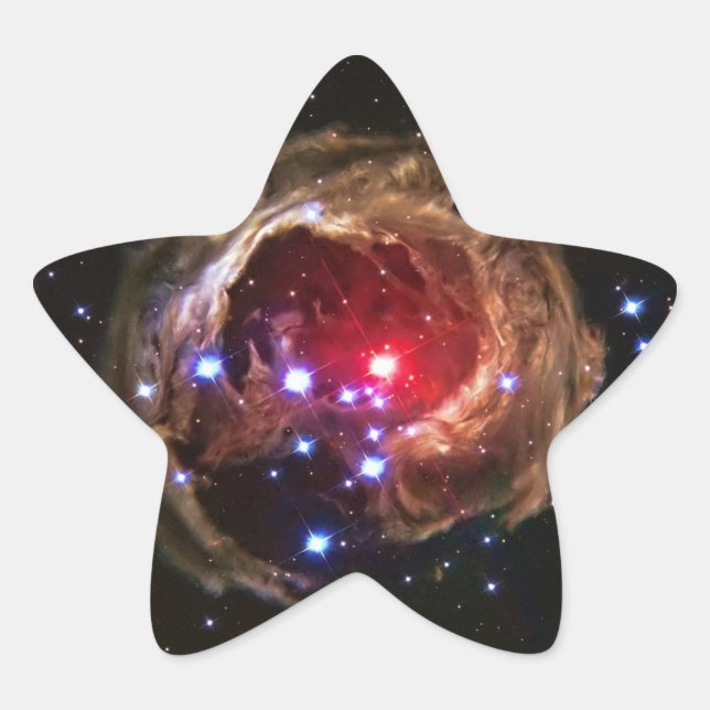 Red Supergiant Star V838 Monocerotis Stern-Aufkleber (Vorderseite)