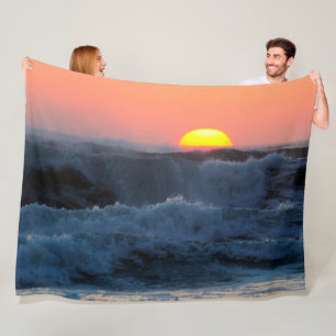 RED SURF FLEECEDECKE