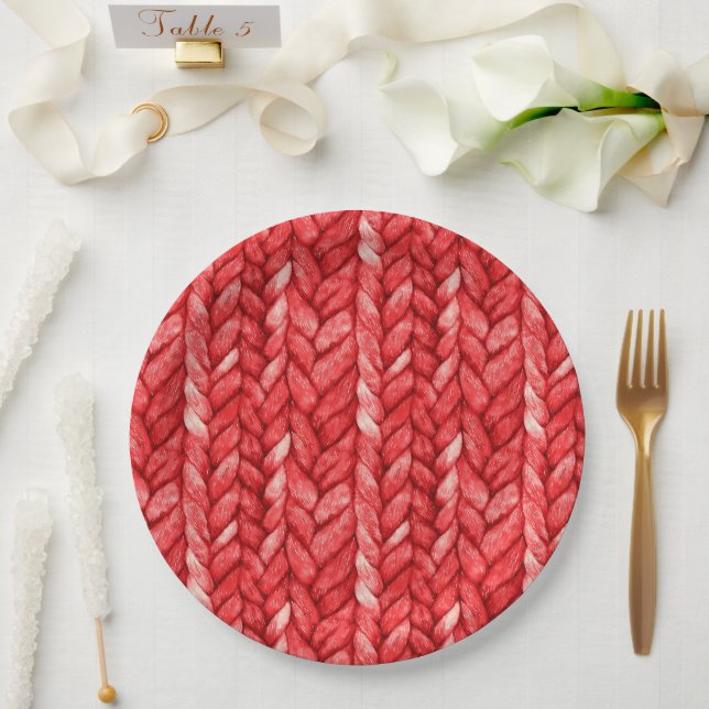Red Sweater Brautparty Pappteller (Hochzeit)