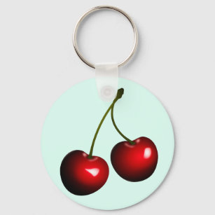 Red Sweet Cherries - Wählen Sie Ihre Farbe aus / f Schlüsselanhänger