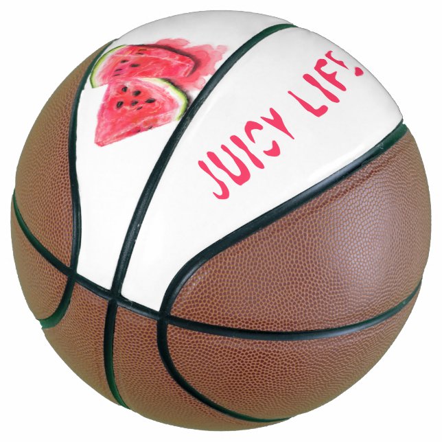 Red Sweet Juicy Watermelon Basketball (angewinkelt)