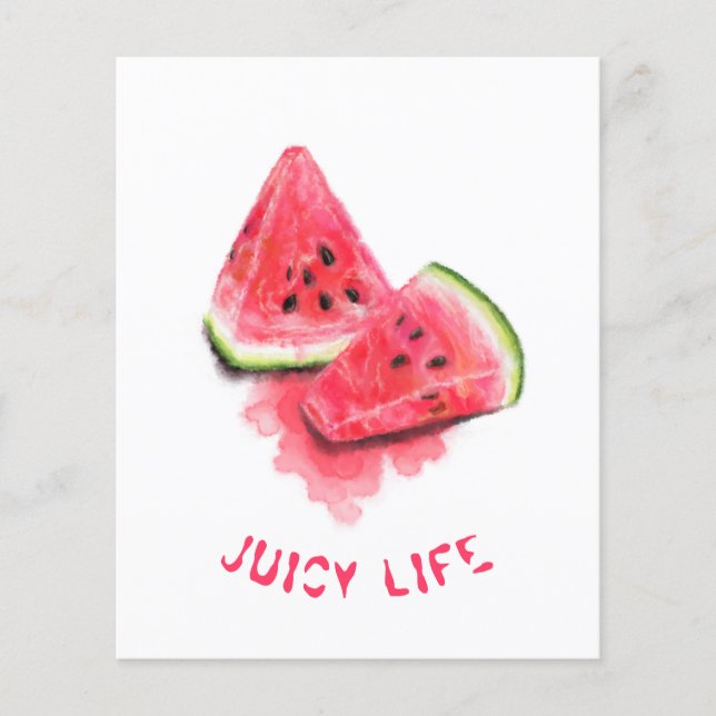 Red Sweet Juicy Watermelon Flyer (Vorne)
