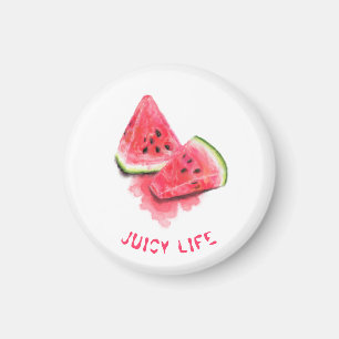 Red Sweet Juicy Watermelon Pieces Duftsch Zeichnen Magnet