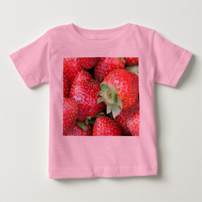 Red Sweet Strawberries Baby T-shirt (Vorderseite)