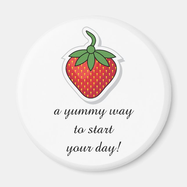 Red Sweet Strawberry - Bearbeitungssatz Magnet (Vorne)