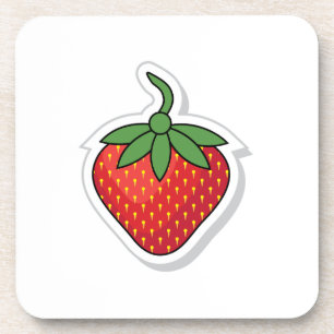 Red Sweet Strawberry Untersetzer