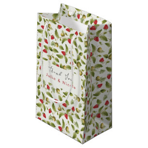 Red Sweet Wild Strawberry Blume Hochzeit Kleine Geschenktüte