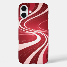 Red Swirl Abstract Retro Waves Phone Case