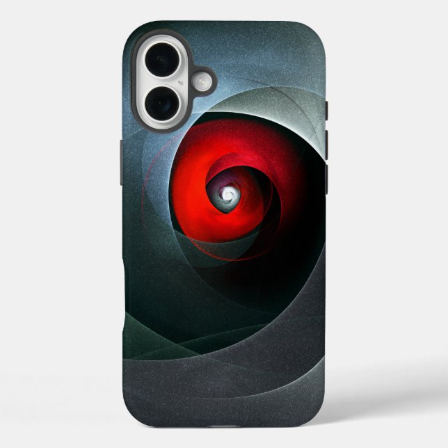 Red Swirl Artistic Modern Abstrakt Art Pattern #19 Case-Mate iPhone Hülle (Rückseite)