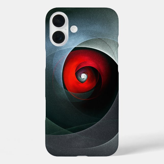 Red Swirl Artistic Modern Abstrakt Art Pattern #19 Case-Mate iPhone Hülle (Rückseite)