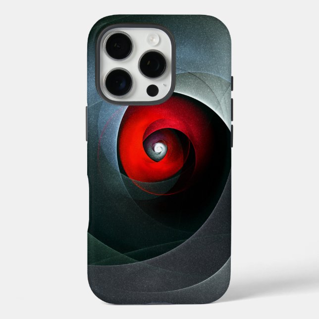 Red Swirl Artistic Modern Abstrakt Art Pattern #19 Case-Mate iPhone Hülle (Rückseite)